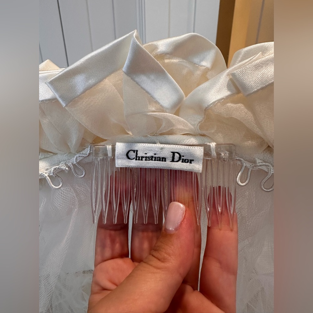 Vintage Christian Dior Wedding Veil - Picture 7 of 8
